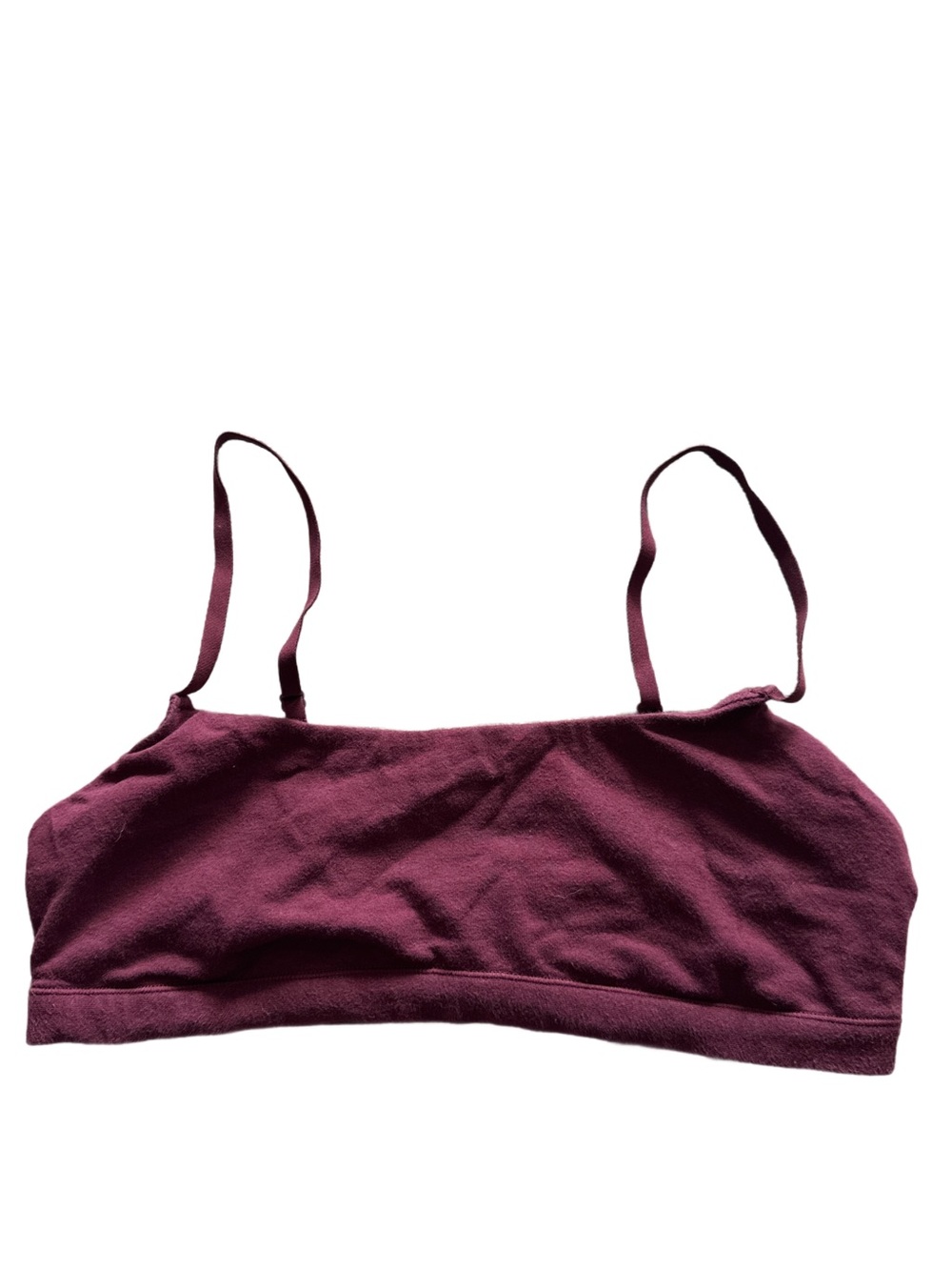 SKIMS Burgundy Stretch Bralette Medium